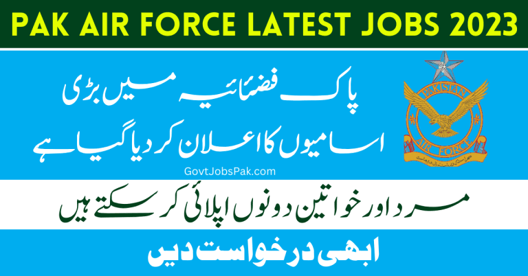 Pakistan Air Force PAF jobs